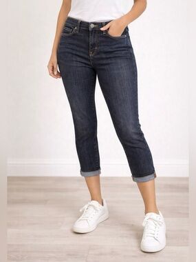 1921 Western Glove Works Cropped Jeans Dark Wash Denim Size 26